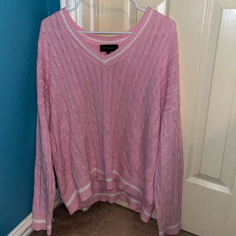 Pink boutique sweater